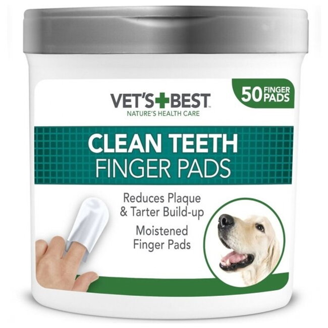 Салфетки для чистки зубов собак Vets Best 50 шт/уп
