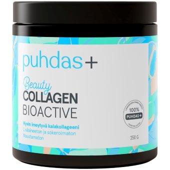 Натуральный рыбий коллаген Puhdas+ Beauty Natural порошок 250 гр