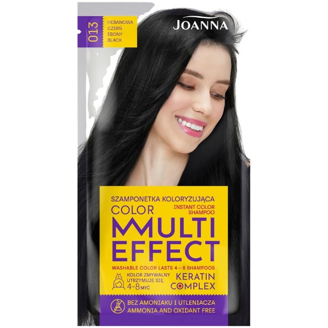 Шампунь оттеночный Joanna Multi Effect Ebony Black 013