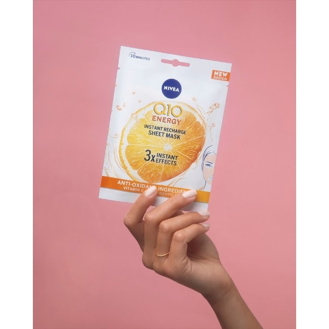 Маска для лица NIVEA Q10 anti-wrinkle energy sheet mask 1 шт