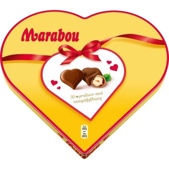 Шоколадные конфеты Marabou сердце 165 гр