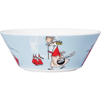 Супница с Муми-троллями 15 см Vilijonkka серая