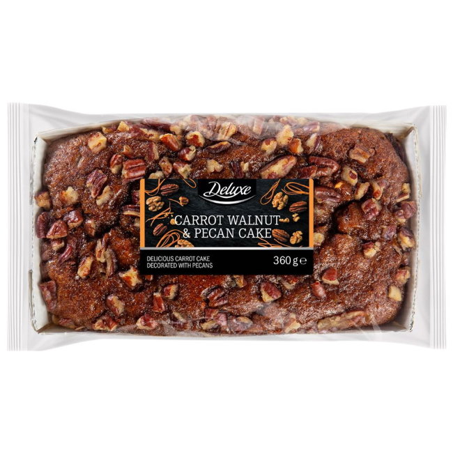 Морковный кекс с грецкими орехами и пеканом Deluxe 360 гр