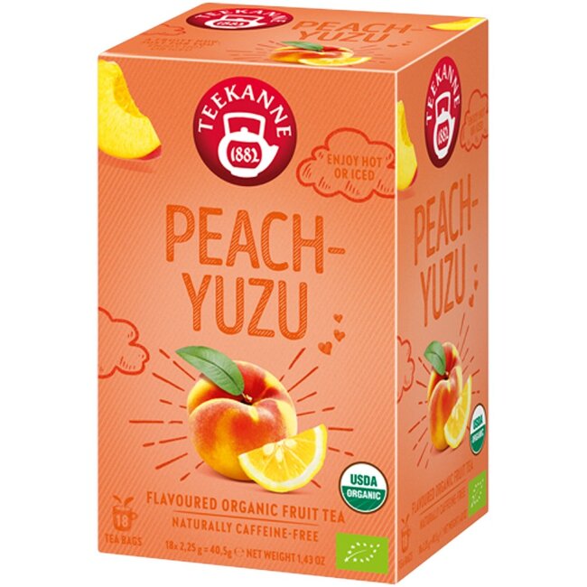 Фруктовый чай Teekanne Peach Yuzu (уп 18 шт) 40,5 гр