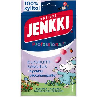 Жевательная резинка Jenkki Professional JR Herra Hakkarainen с полным ксилитолом 75 гр