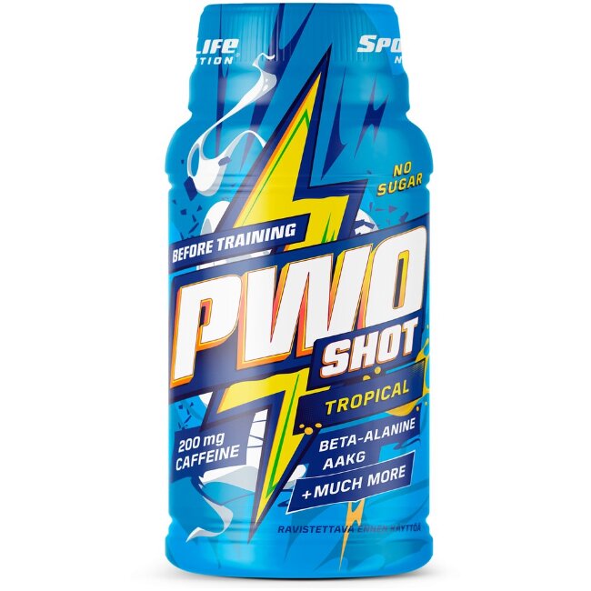 Энергетический шот SportLife Nutrition PWO 60 мл тропический Энергетический шот SportLife Nutrition PWO 60 мл тропический