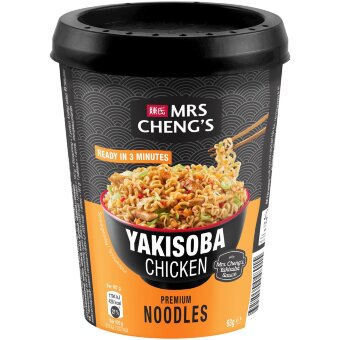 Лапша быстрого приготовления Mrs Cheng's Yakisoba с курицей 93 гр