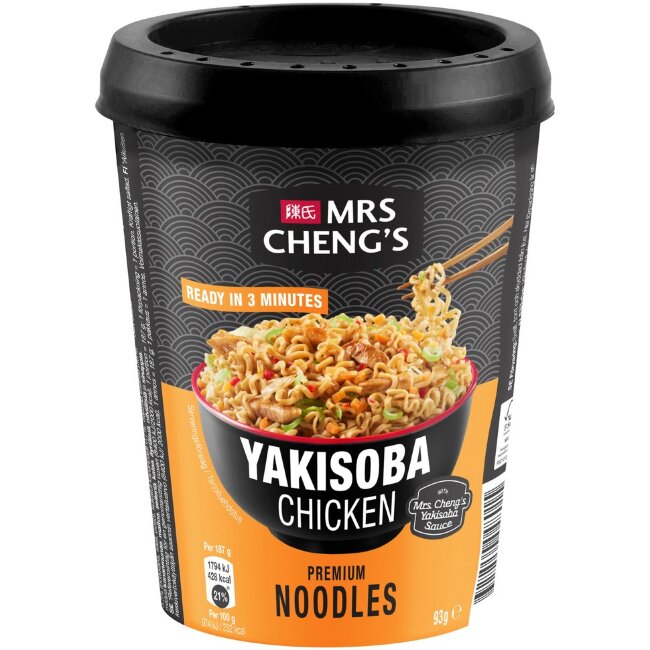 Лапша быстрого приготовления Mrs Cheng's Yakisoba с курицей 93 гр Лапша быстрого приготовления Mrs Cheng's Yakisoba с курицей 93 гр