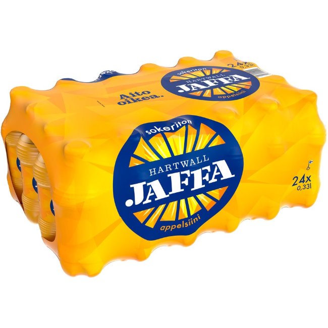 Безсахарный газированный напиток Hartwall Jaffa Appelsiini 0,33 л (уп 24 шт)