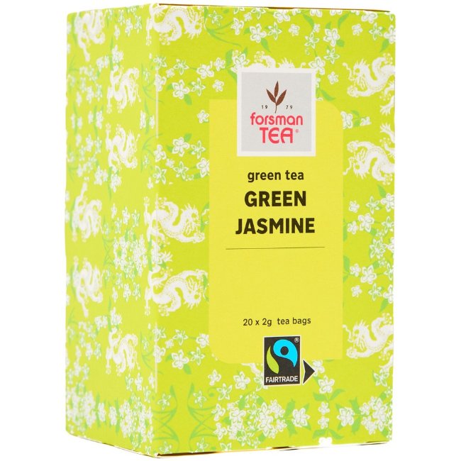 Чай Forsman зеленый jasmine tea с жасмином и тропическими фруктами (уп 20 шт) 40 гр