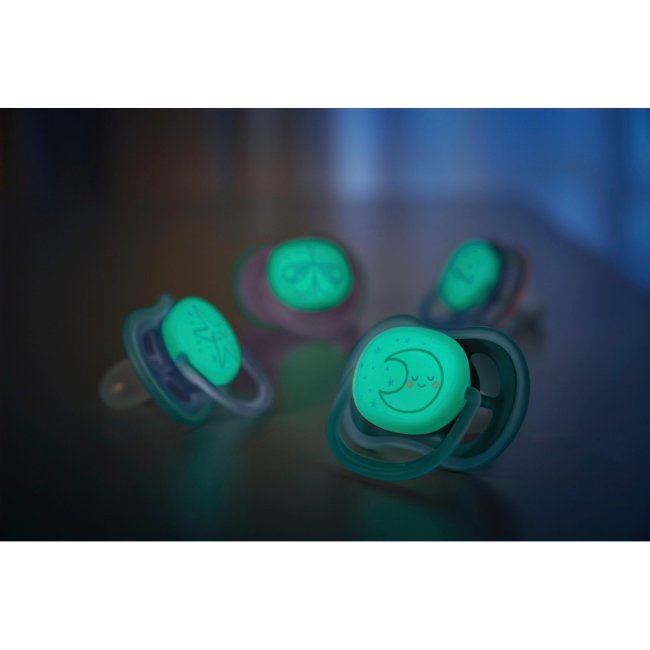 Соска Philips Avent Ultra Air Night 6-18 мес, (уп 2 шт)