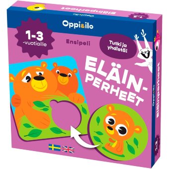 Обучающая игра Oppi&ilo «Семьи животных» для детей 1-3 года