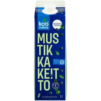 Кисель черничный без сахара Kotimaista Mustikkakeitto 1 л