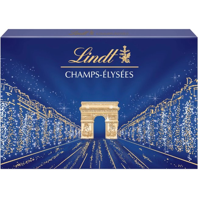 Набор изысканных конфет из молочного, темного и белого шоколада Lindt "Елисейские поля" 182 гр