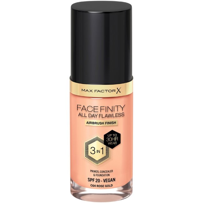Тональная основа Max Factor Facefinity All Day Flawless 30 мл, 64 Rose Gold