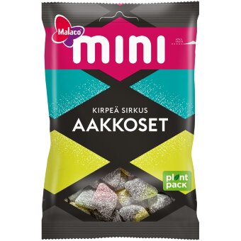 Мини ассорти кисло-сладких конфет Malaco Aakkoset Sirkus 120 гр