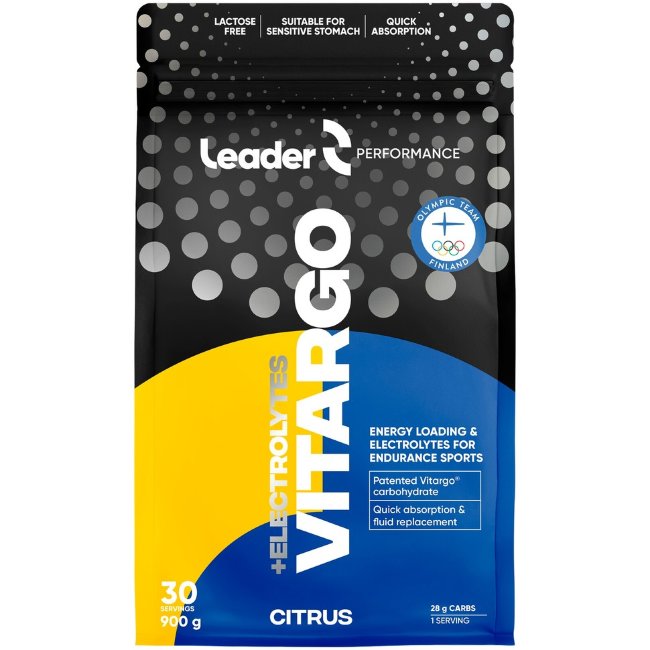 Углеводный порошок Leader Performance Vitargo Electrolytes с электролитами 900 гр