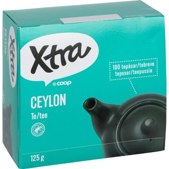 Чай X-tra цейлонский 100 шт Чай X-tra цейлонский 100 шт