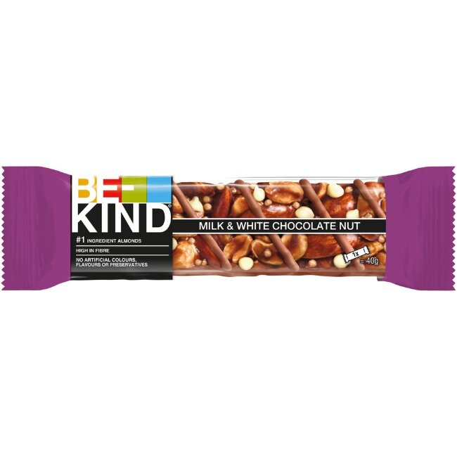 Батончик BE-KIND Milk&White Choc Nut 40 гр Батончик BE-KIND Milk&White Choc Nut 40 гр