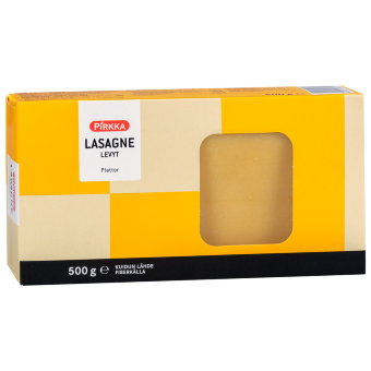 Листы для лазаньи Pirkka 500 гр Листы для лазаньи Pirkka 500 гр