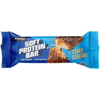 Протеиновый батончик SportLife Nutrition Soft 45 гр с карамелью и печеньем