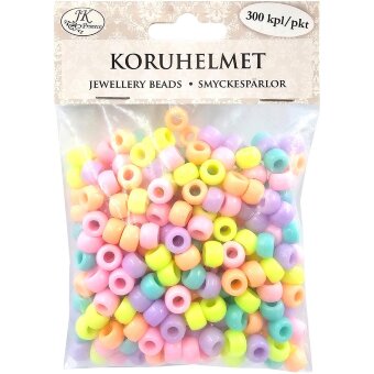 Бусины для украшений J.K. Primeco Kongo пастель (уп 300 шт)