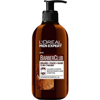 Очищающий гель для бороды L’Oréal Men Barber Club 3в1 200 мл Очищающий гель для бороды L’Oréal Men Barber Club 3в1 200 мл