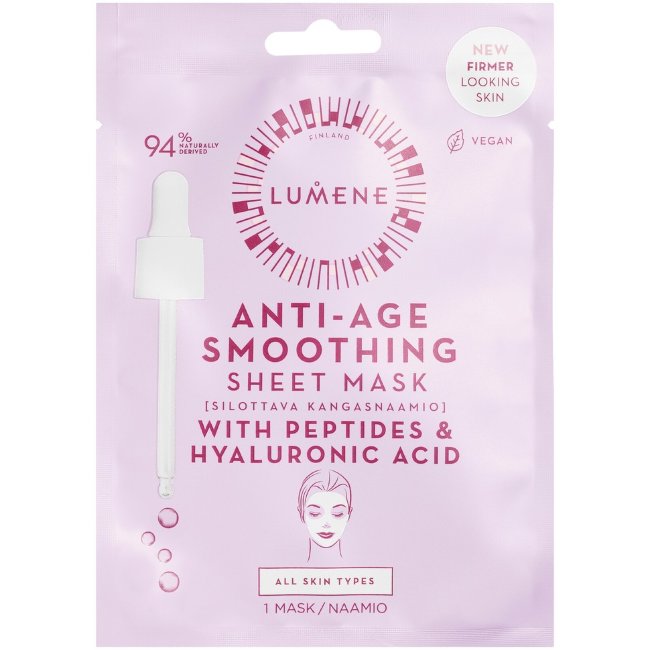 Разглаживающая тканевая маска Lumene ANTI-AGE 1 шт Разглаживающая тканевая маска Lumene ANTI-AGE 1 шт