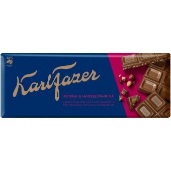 Шоколад Fazer фундук, изюм 200 гр