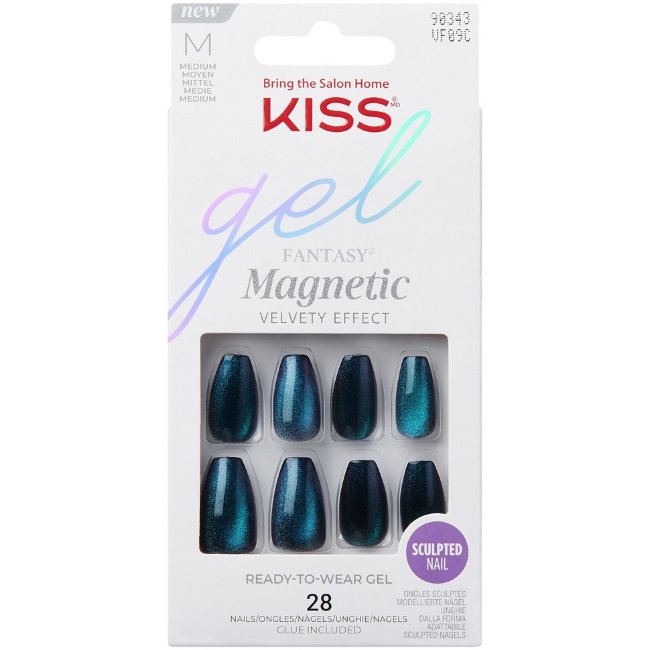 Магнитные ногти Kiss Gel Fantasy - Хамелеон 28 шт