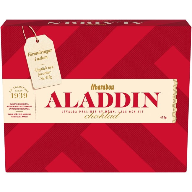 Конфеты ассорти Marabou Aladdin темный и белый шоколад 410 гр