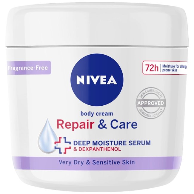 Крем для тела NIVEA Repair & Care без отдушки 400 мл