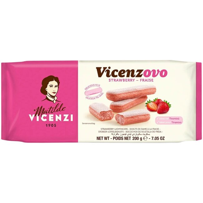 Печенье Савоярди Matilde Vicenzi с клубникой 200 гр Печенье Савоярди Matilde Vicenzi с клубникой 200 гр