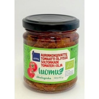 Вяленые на солнце помидоры Rainbow в масле органические 190/95 гр