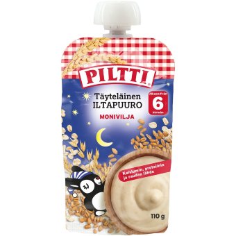 Детская каша Piltti с мультизерновой крупой 110 гр