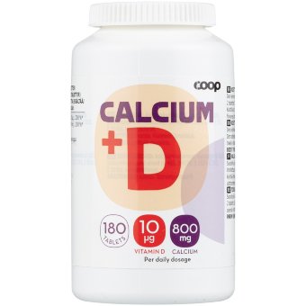 Кальций 800 мг + витамин D3 10 мкг Coop 180 табл Кальций 800 мг + витамин D3 10 мкг Coop 180 табл