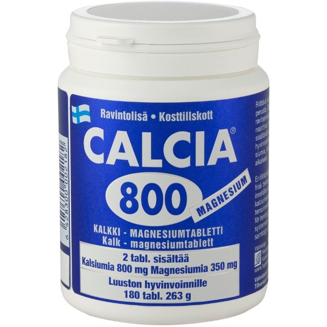 Витамины с Кальцием и Магнием CALCIA 800 MAGNESIUM 180 таблеток Hankintatukku