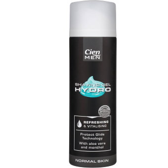 Гель для бритья мужской Cien Men HYDRO Cooling & Revitalising (охлаждение и восстановление) 200 мл