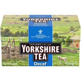 Чай черный без кофеина Taylors of Harrogate Yorkshire 40 пакетов без завязок 125 гр