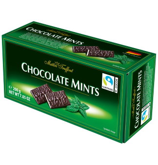 Шоколадные плитки с мятой Maitre Truffout 200 гр Шоколадные плитки с мятой Maitre Truffout 200 гр