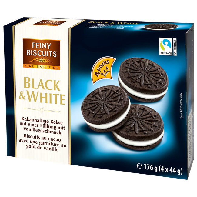 Печенье Feiny Biscuits Black & White 176 гр