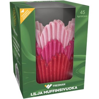 Бумажная форма для кексов Eskimo Lilja (три цвета) 45 шт