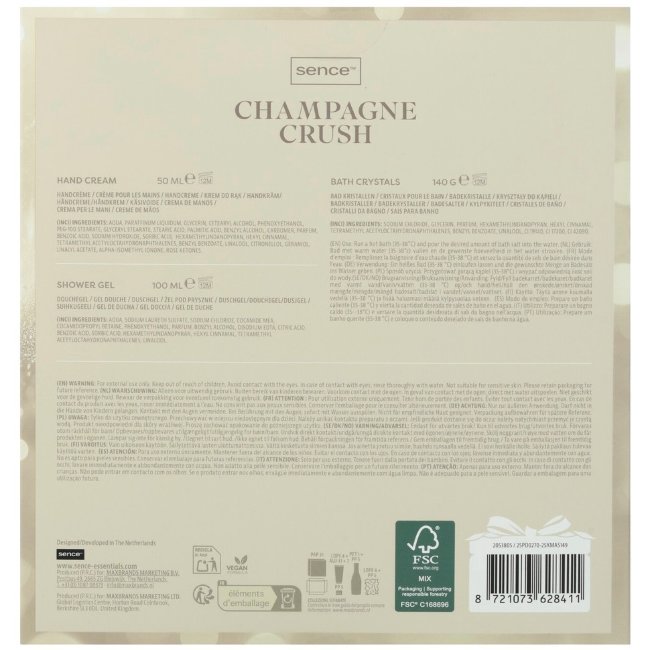 Подарочный набор Sence Collection 3 шт Champagne Crush Night Luxe Подарочный набор Sence Collection 3 шт Champagne Crush Night Luxe