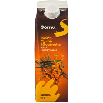 Сок облепиховый 100% SEMU Tyrni 500 мл