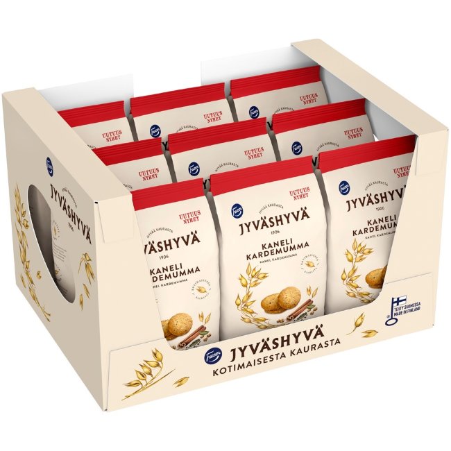 Овсяное печенье Fazer Jyvashyva с корицей и кардамоном 320 гр