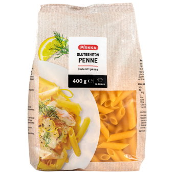 Паста кукурузно-рисовая Pirkka Penne 400 гр Паста кукурузно-рисовая Pirkka Penne 400 гр