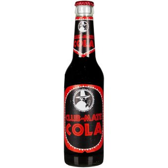Освежающий газированный напиток Club-Mate Cola 0,33 л, содержит натуральный кофеин Освежающий газированный напиток Club-Mate Cola 0,33 л, содержит натуральный кофеин