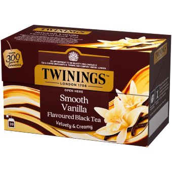 Чёрный чай с ароматом ванили Twinings 20x2 гр