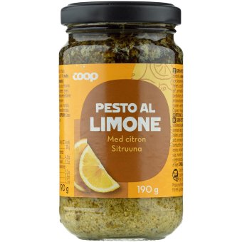 Соус песто Coop базилик и лимон 190 гр
