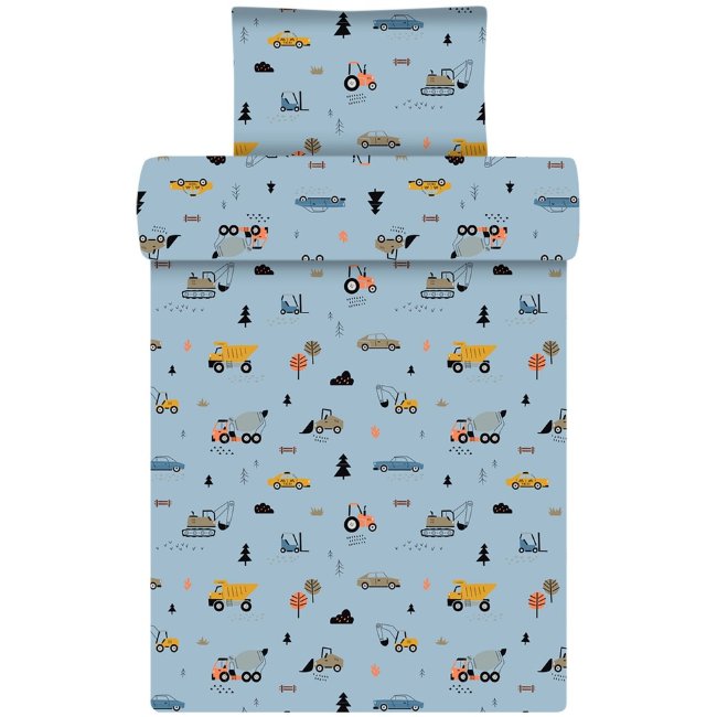 Детский комплект постельного белья Ciraf с рисунком транспортных средств 120x160 см, синий Детский комплект постельного белья Ciraf с рисунком транспортных средств 120x160 см, синий